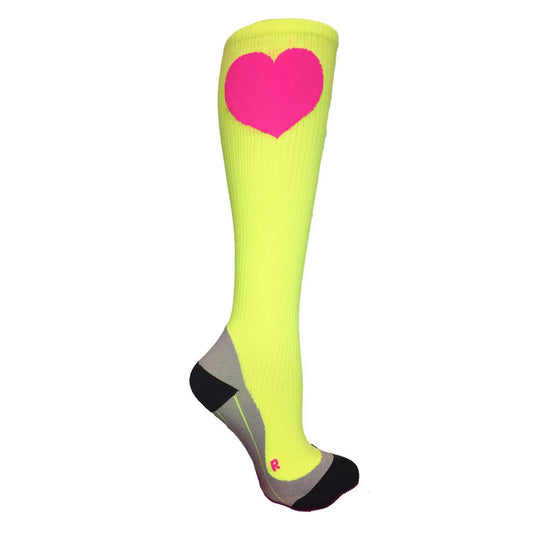 Neon Pickle Ball Compression Socks